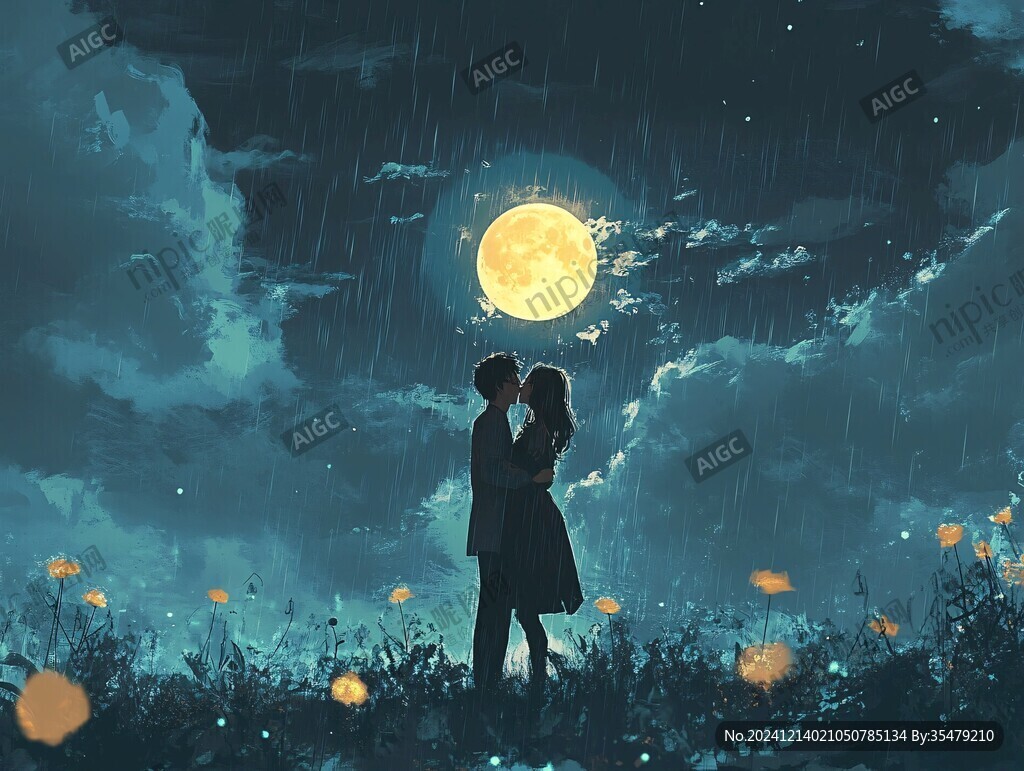 浪漫唯美插畫