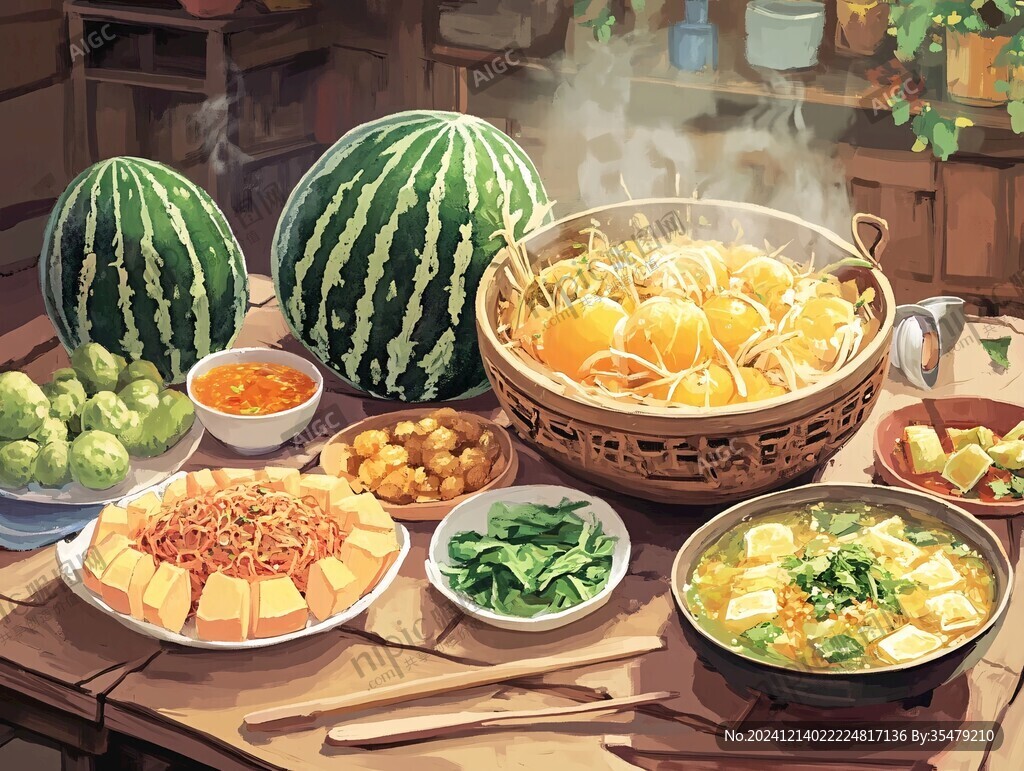 宵夜插畫