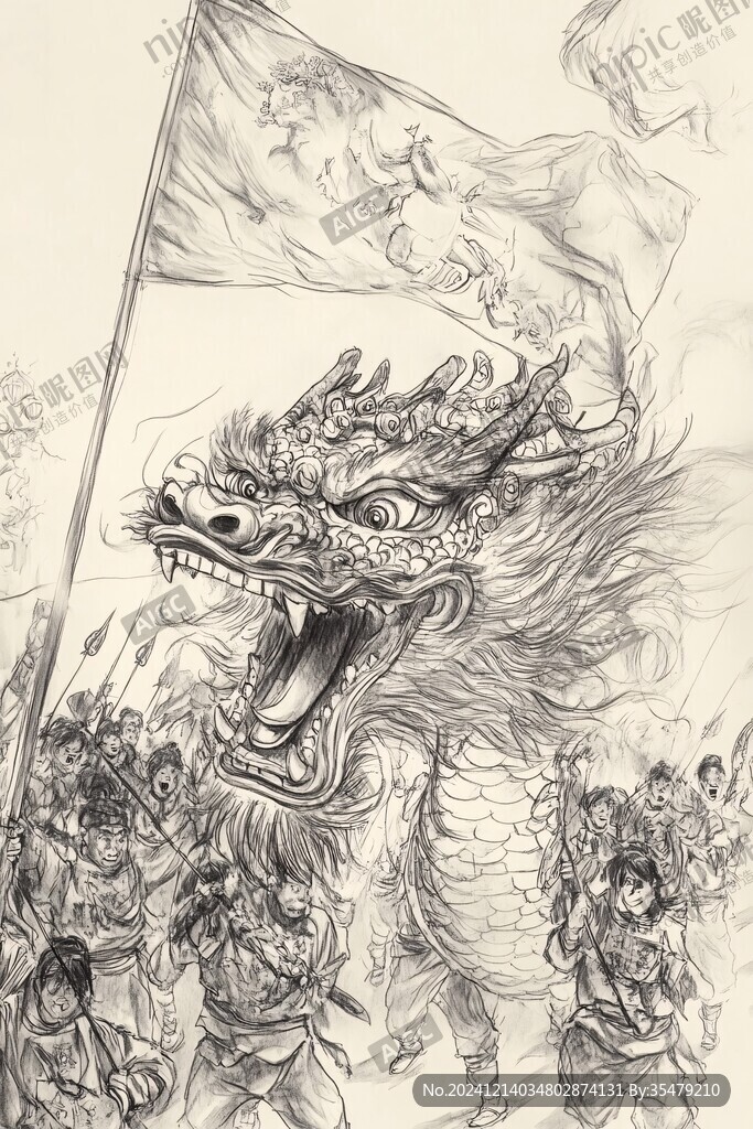 龍年插畫手繪