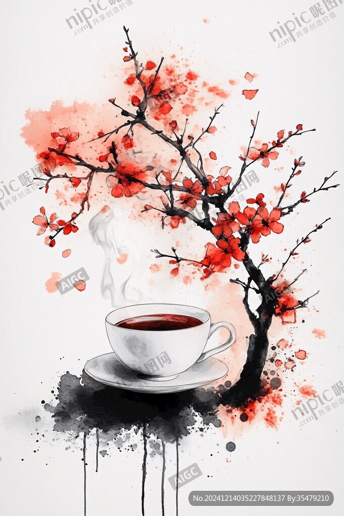 茶道創(chuàng)意筆觸墨韻