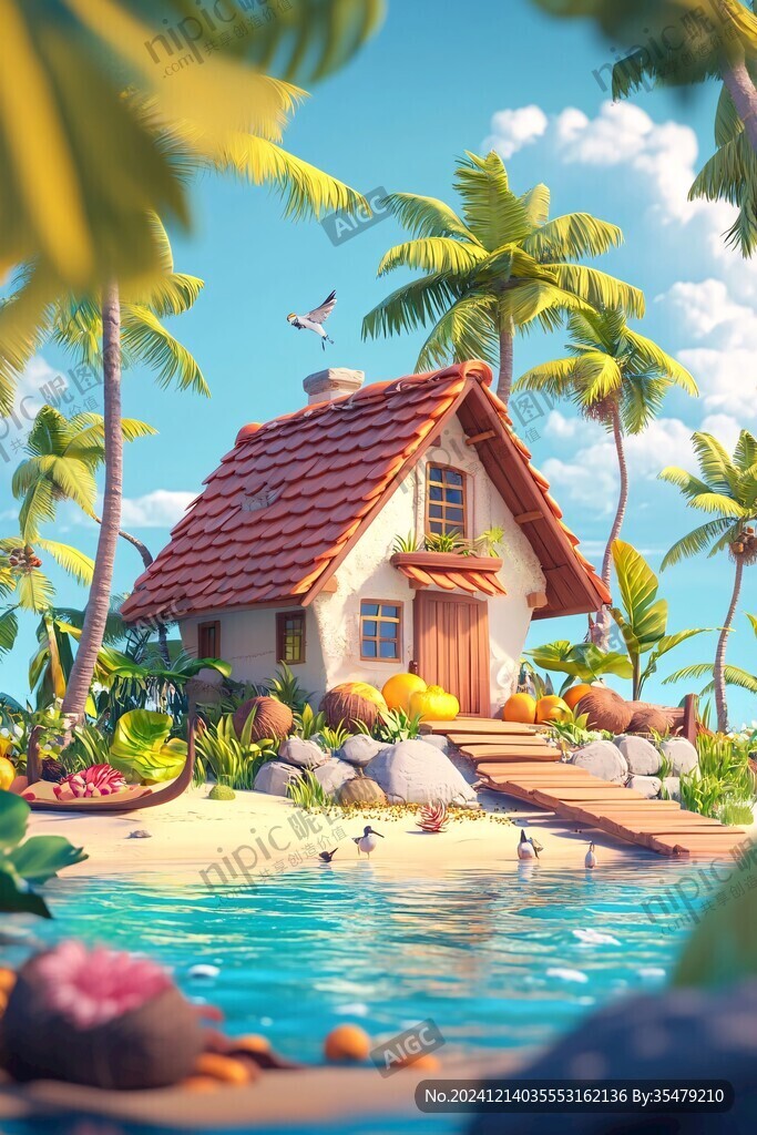 熱帶海島房屋