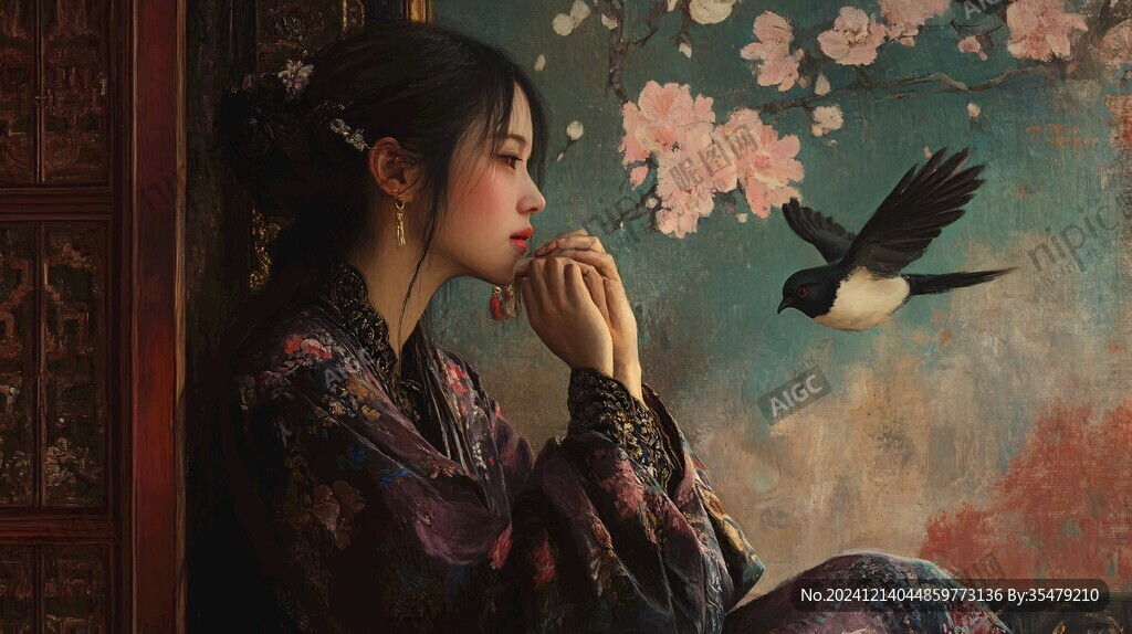 唯美意境古典美女