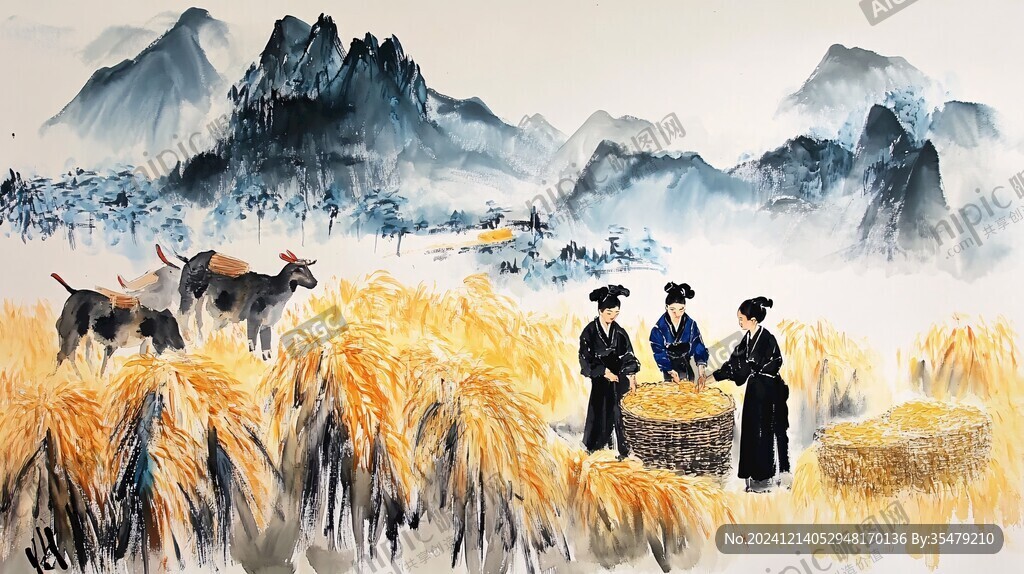大米掛畫