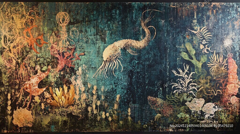 古生物壁畫
