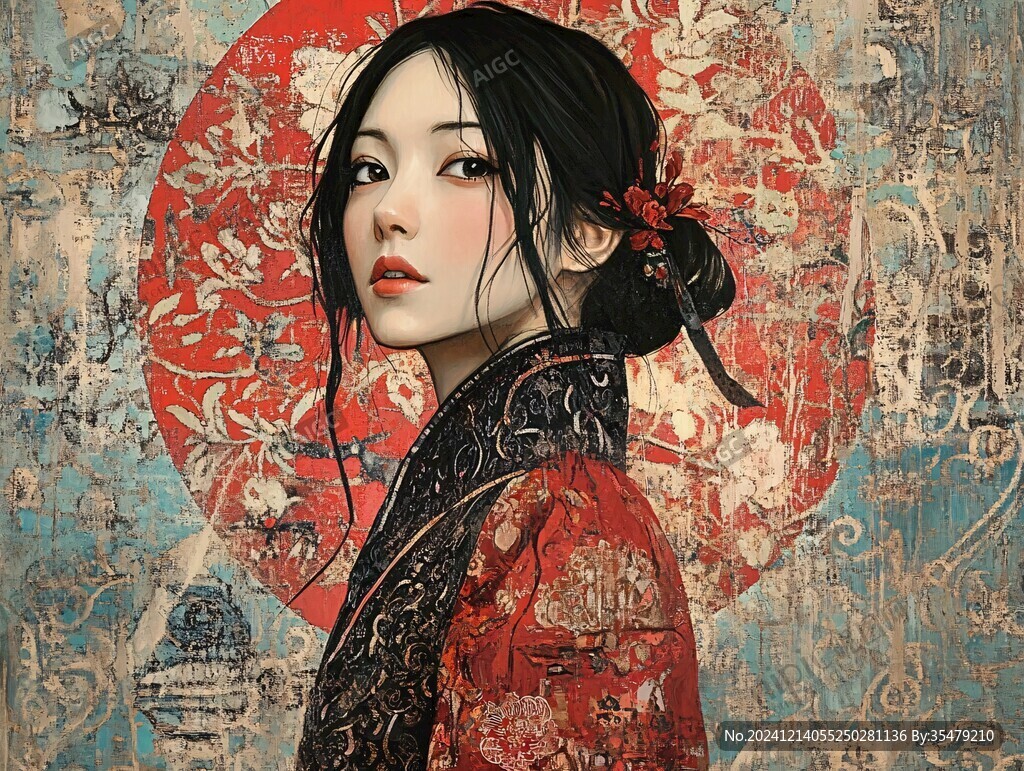 日本美女畫