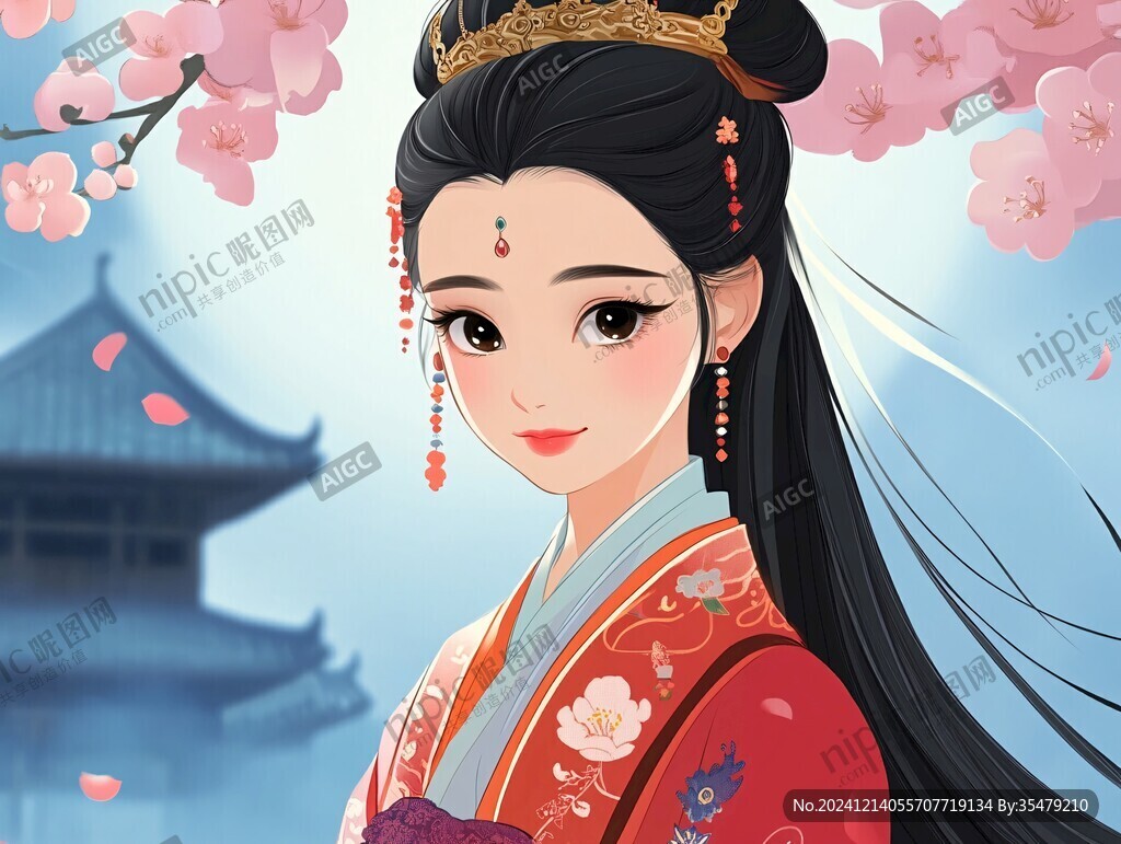 西施插畫