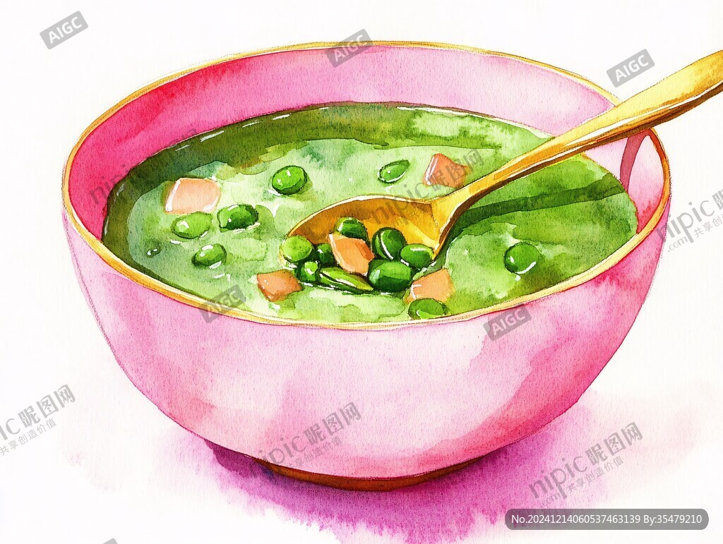 綠豆湯插畫