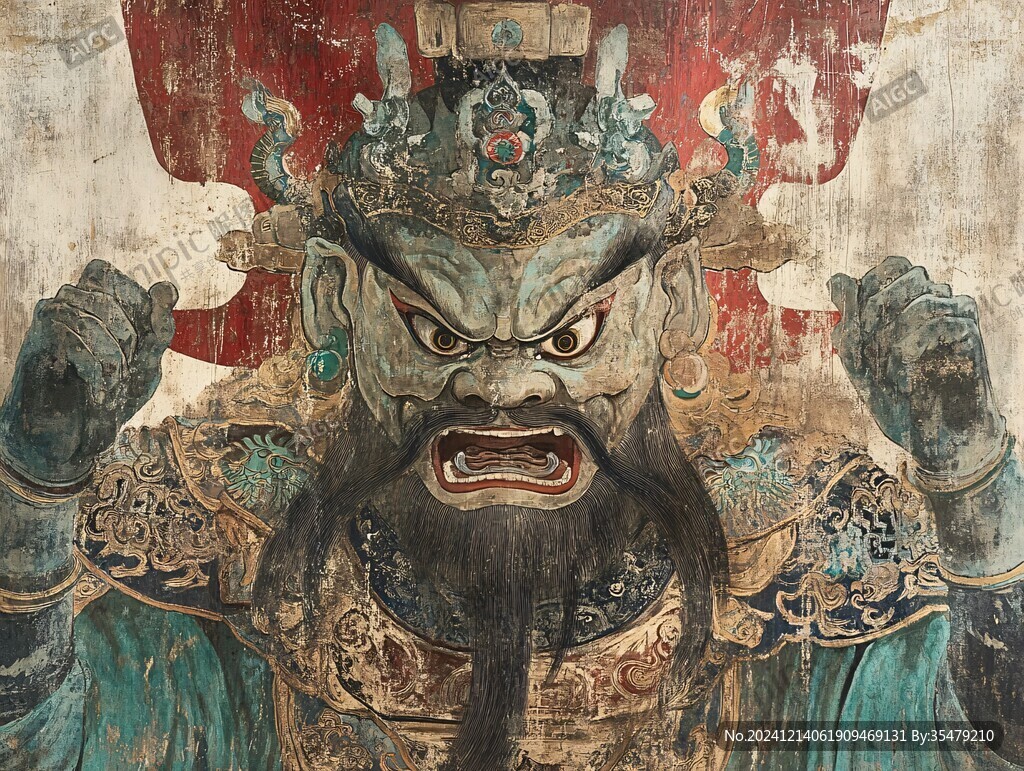 彩繪武財(cái)神