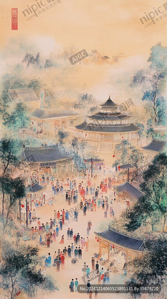 天一閣插畫