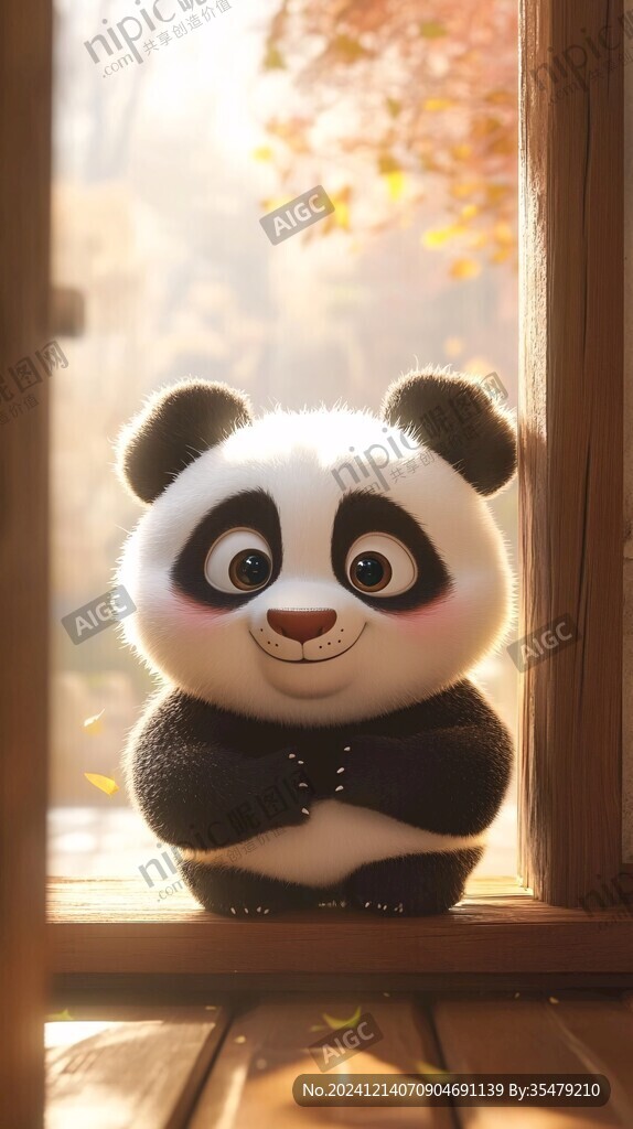 高清卡通熊貓