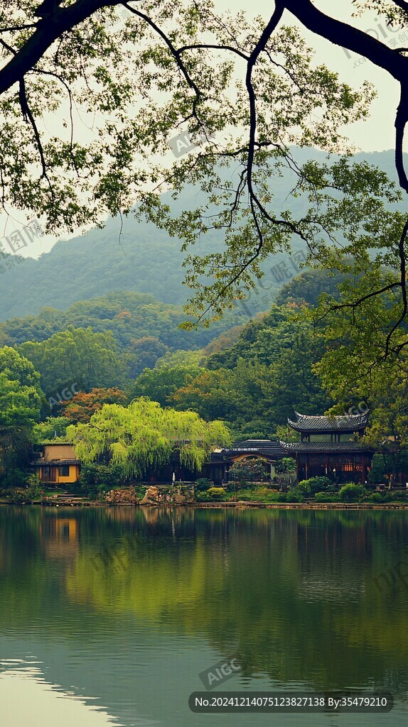 虞山倒影