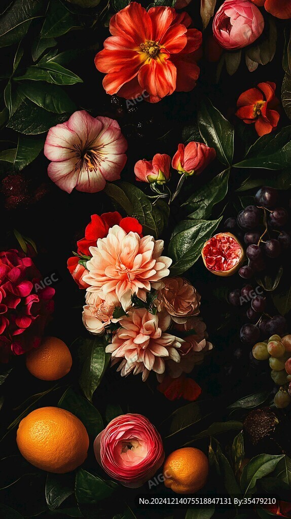 綠葉鮮花果實(shí)
