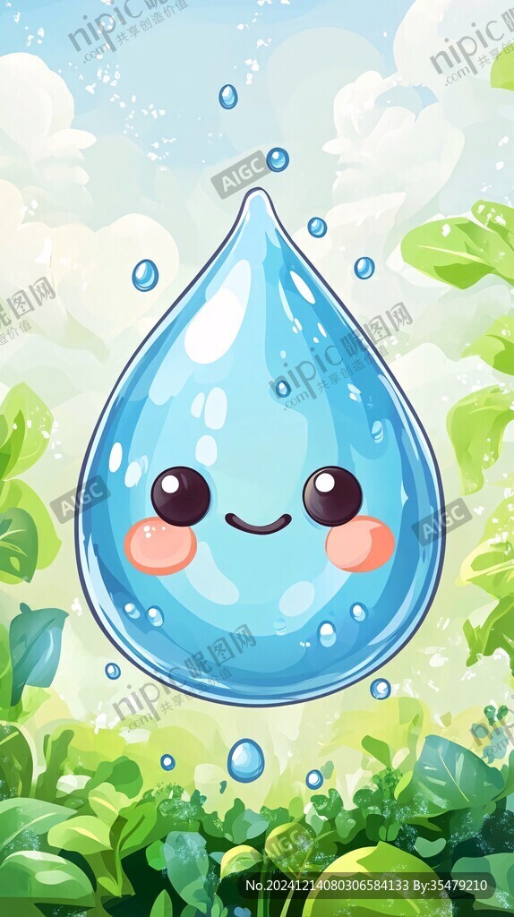 原創(chuàng)卡通水滴形象