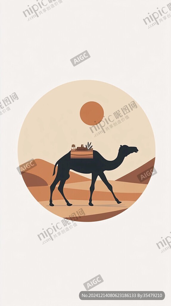 阿拉善插畫科技旅游