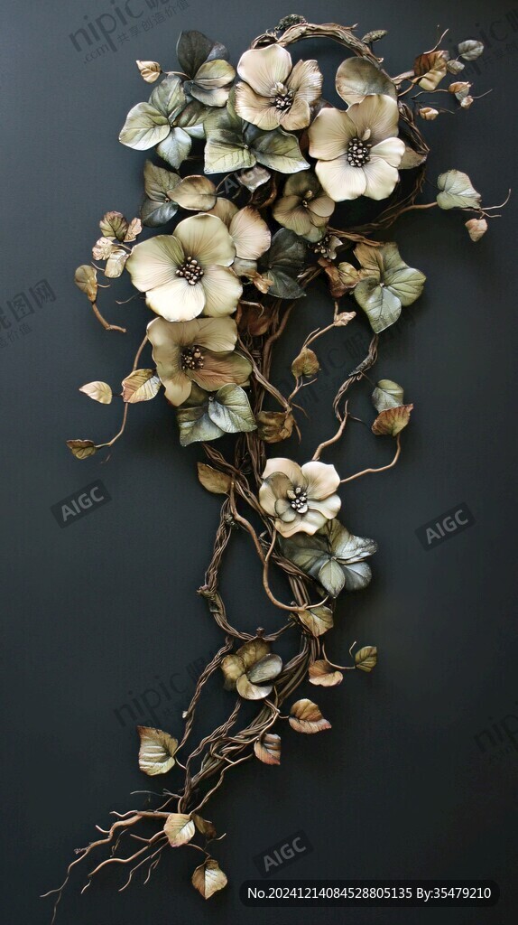 壁掛花材