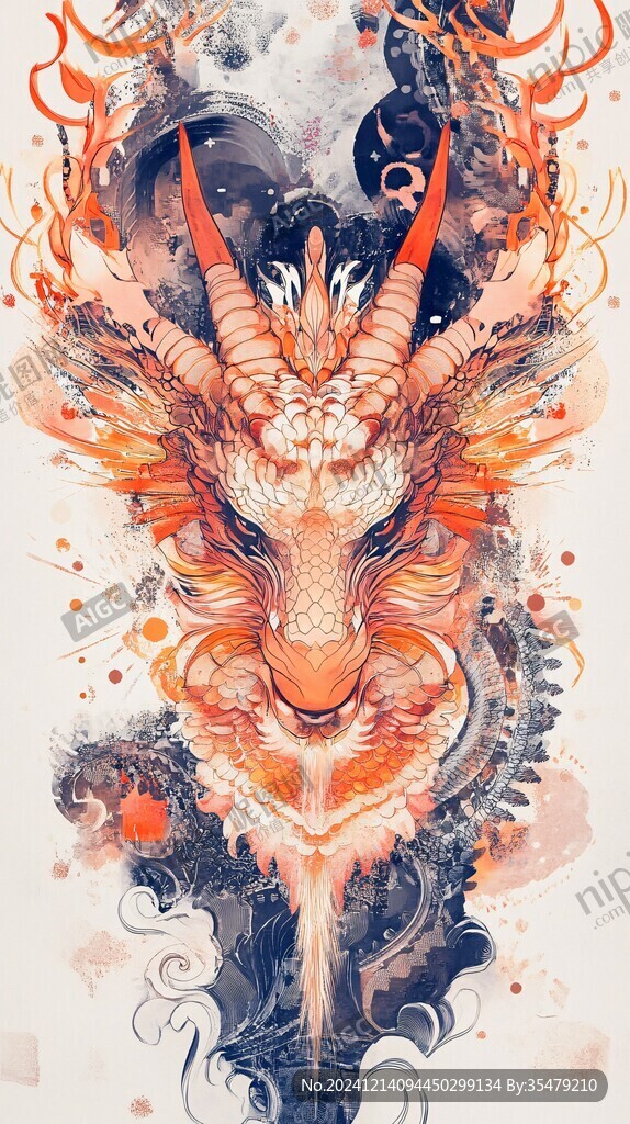創(chuàng)意五行神獸插畫