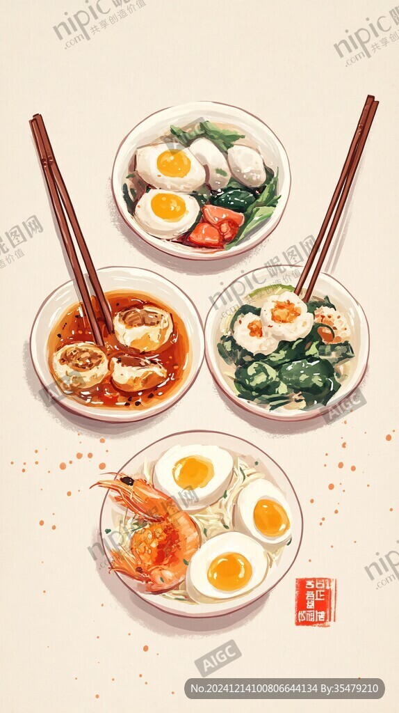 點(diǎn)心面插畫