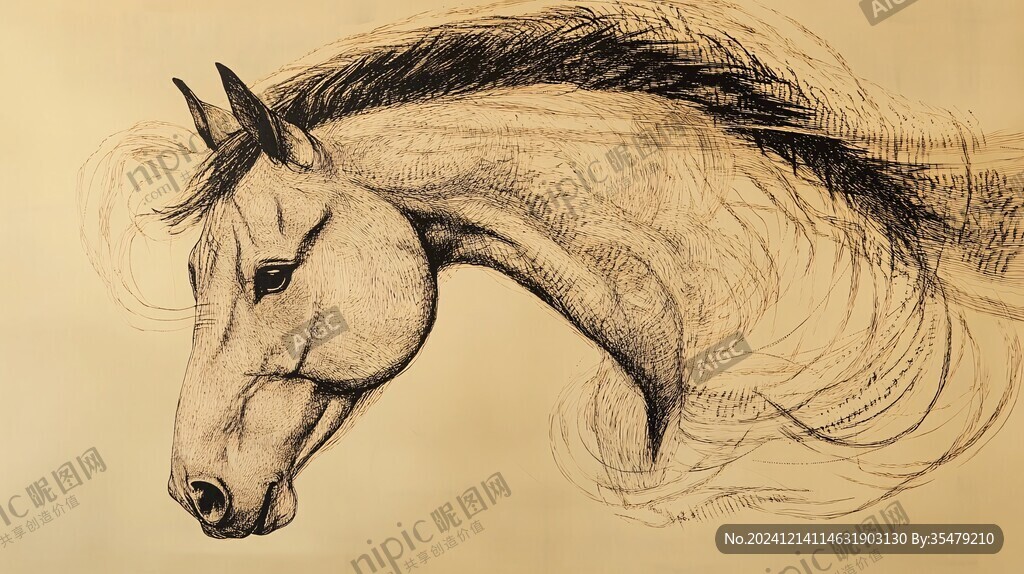 馬頭線描畫