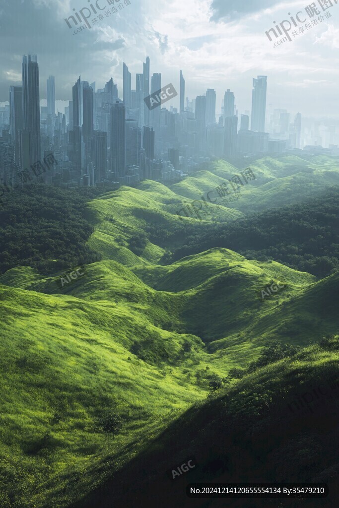 清晰綠色主題場(chǎng)景