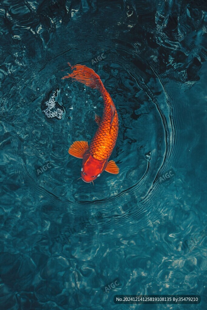 意境鯉魚圖