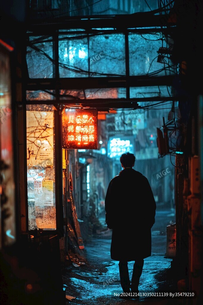 街巷背影