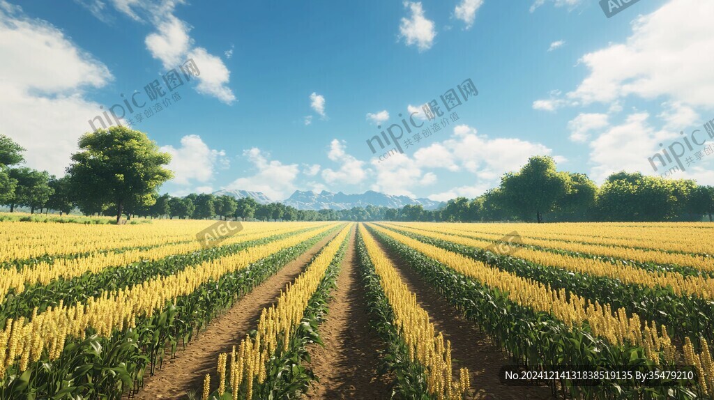 現代化農田場景
