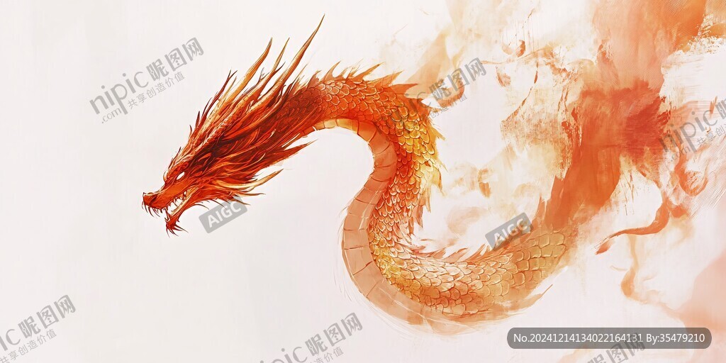 古風龍插畫