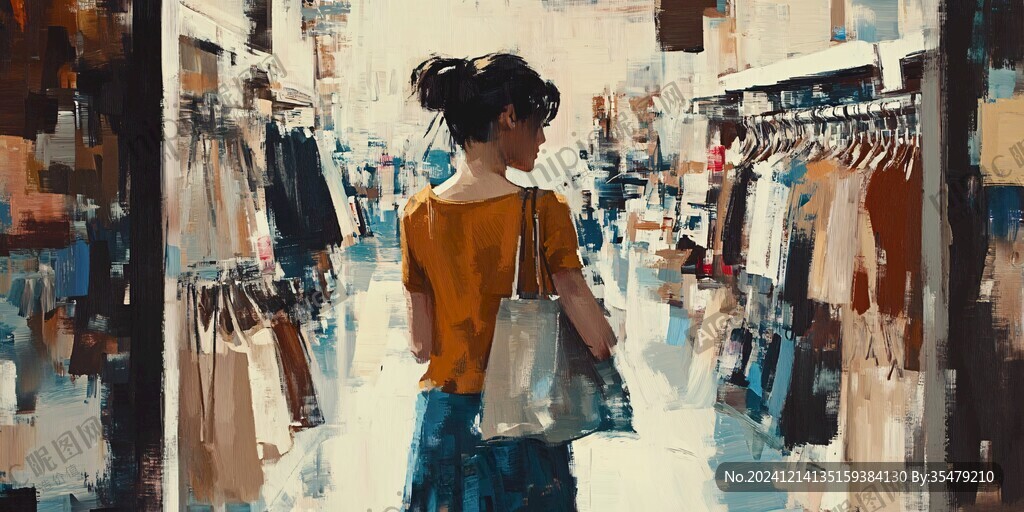 逛街的女生
