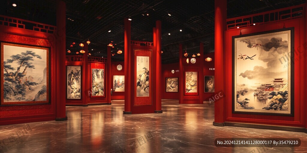 古代畫展廳