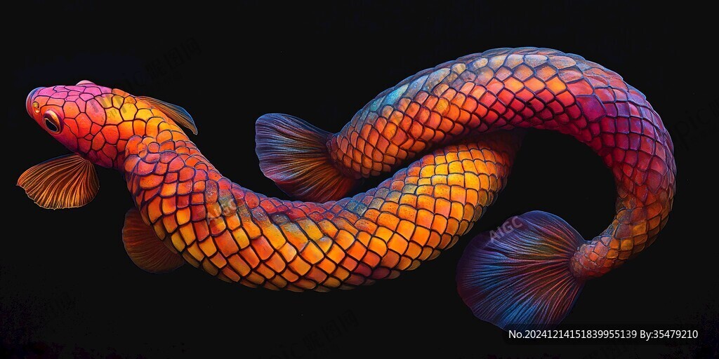 3d立體畫鯉魚