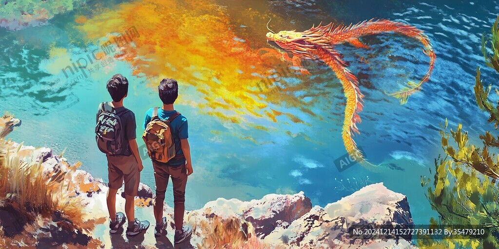 看魚的小孩