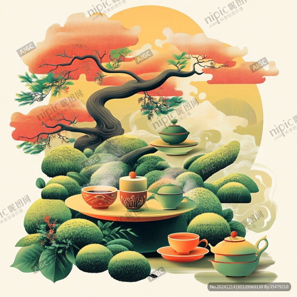 茶類插畫