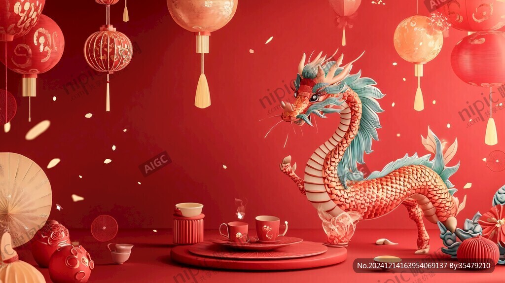 龍年新年氛圍裝