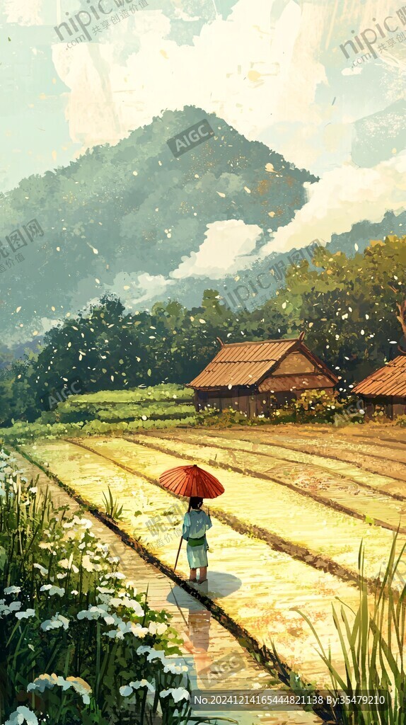 節(jié)氣插畫治愈系插畫
