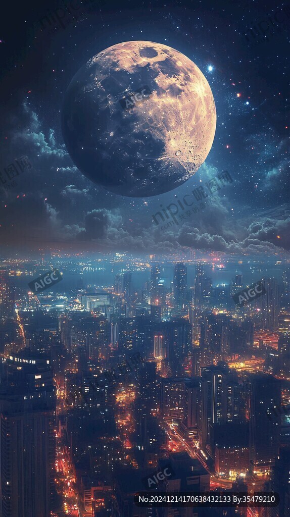 藍月夜夢幻唯美奇幻