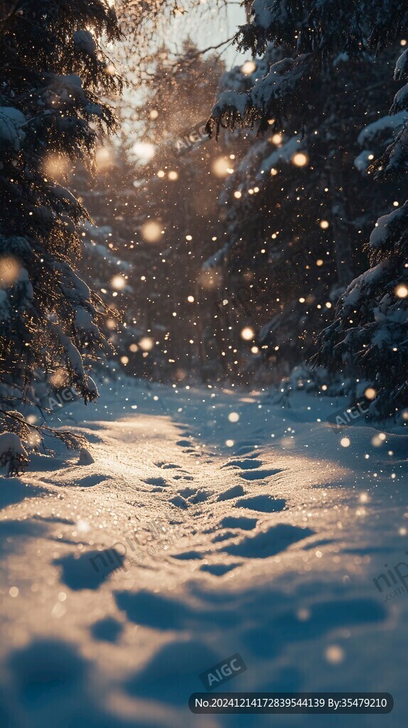 唯美雪夜
