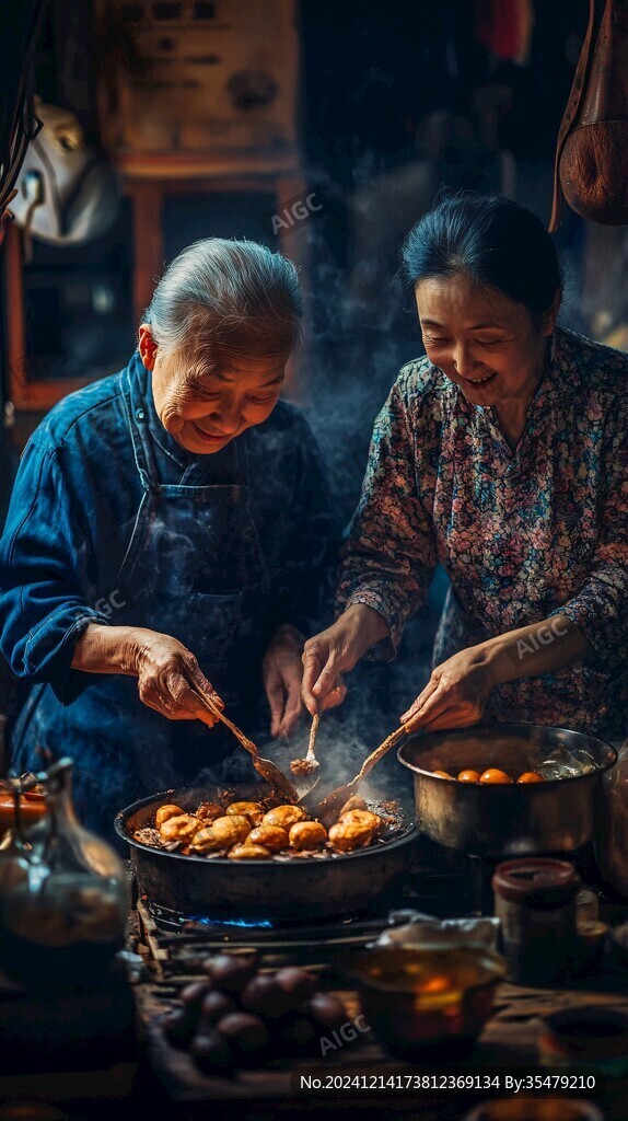 姥姥做飯
