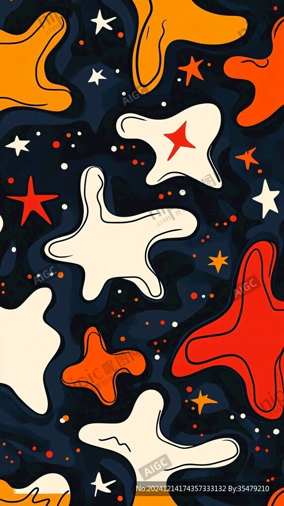 卡通星系圖案
