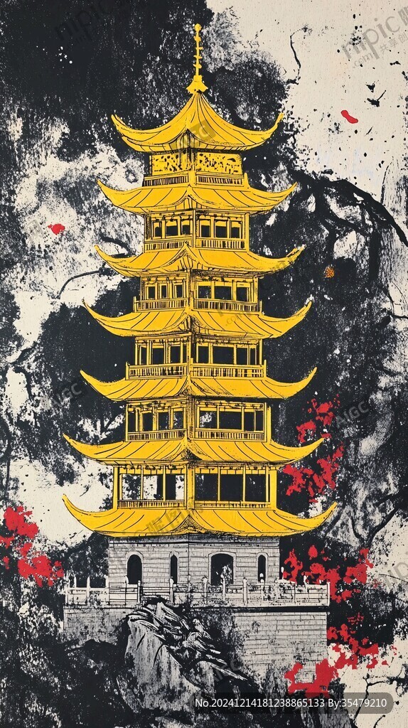 黃鶴樓插畫