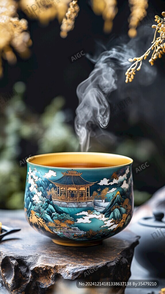 茶杯迎客松