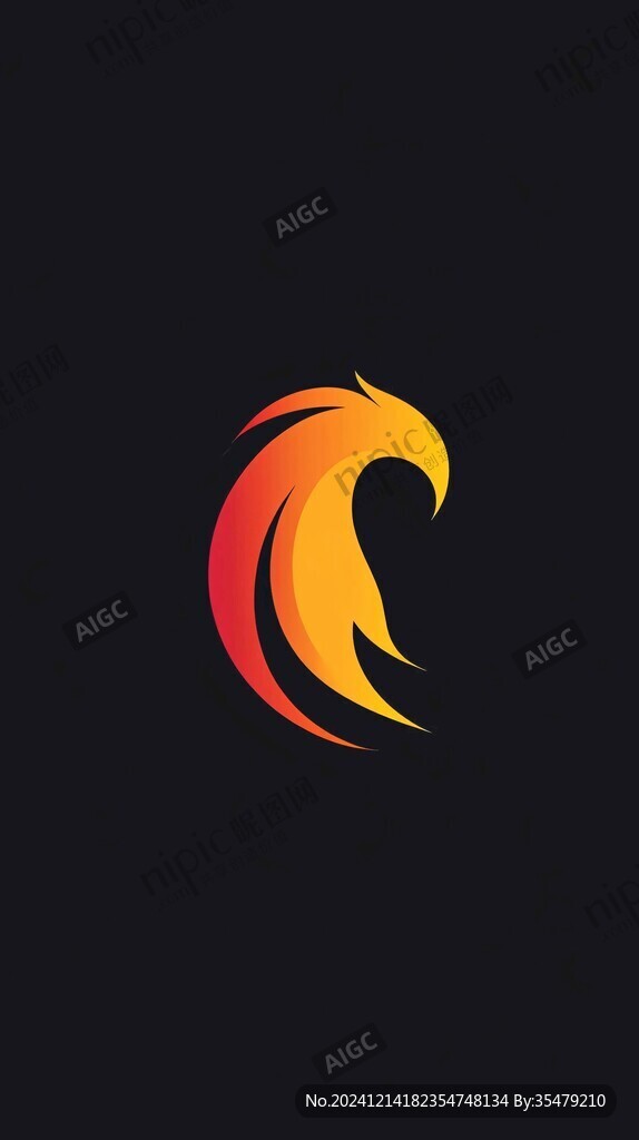 抽象鳳凰logo