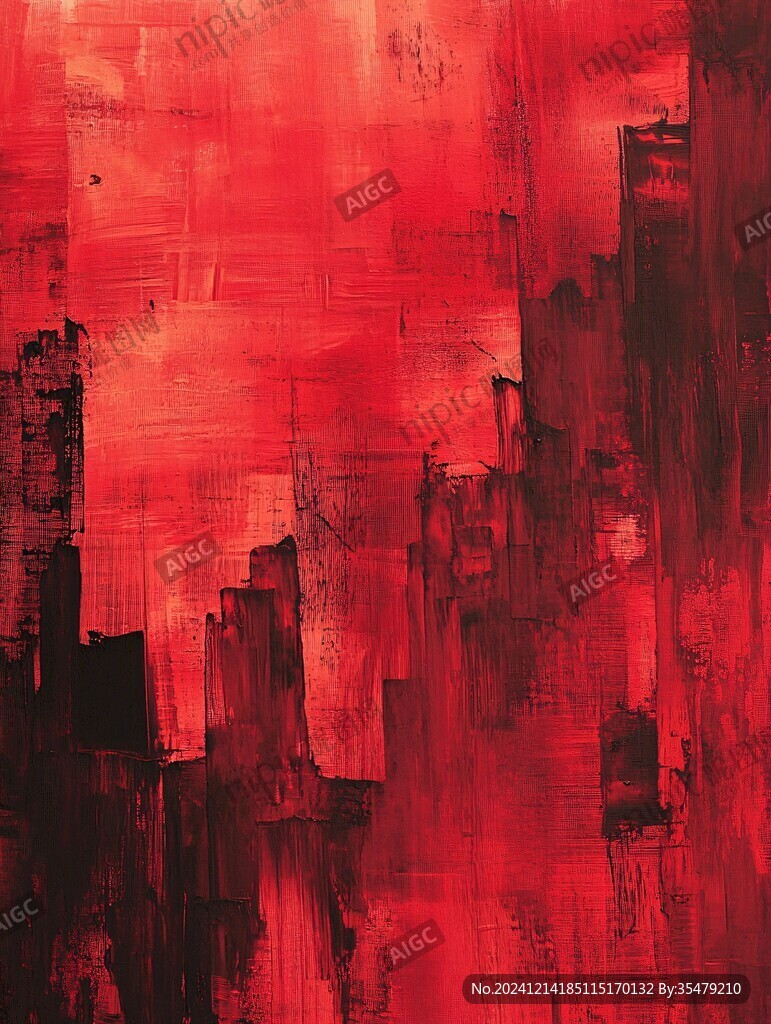 紅色抽象畫