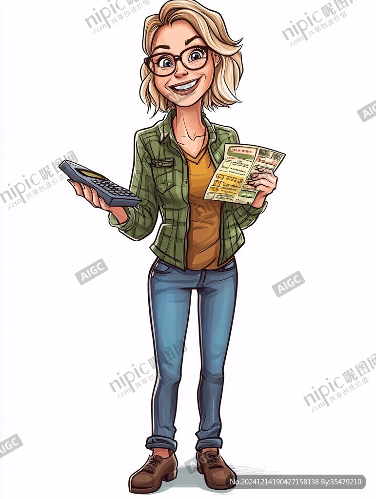 卡通歐美插畫人物