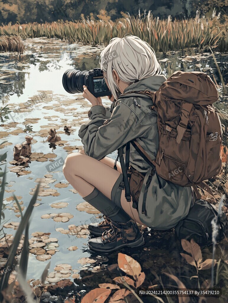 寫真少女插畫