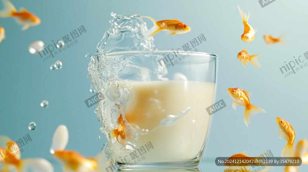 水中飄逸的金魚(yú)