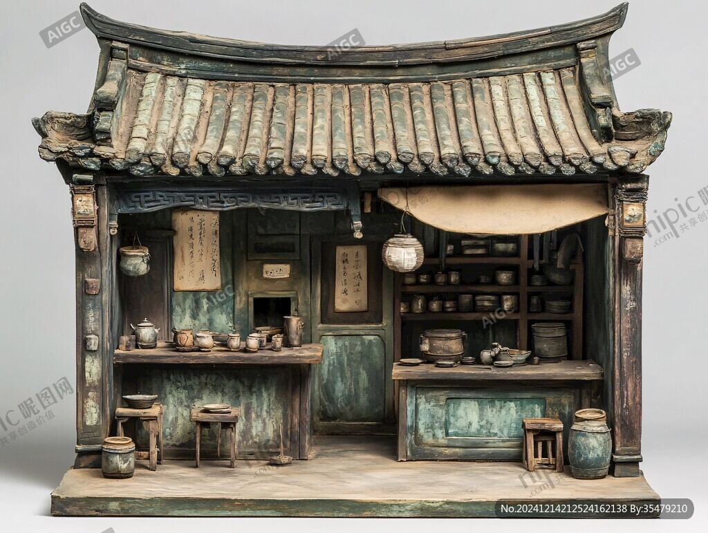 古式雜貨鋪場景