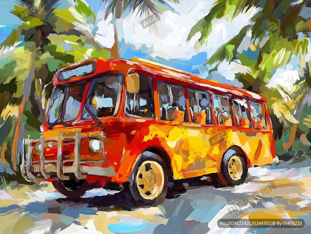校車插畫