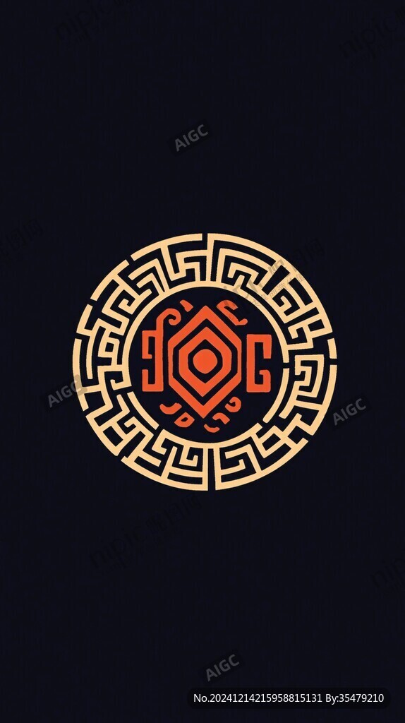 簡約回紋標(biāo)志