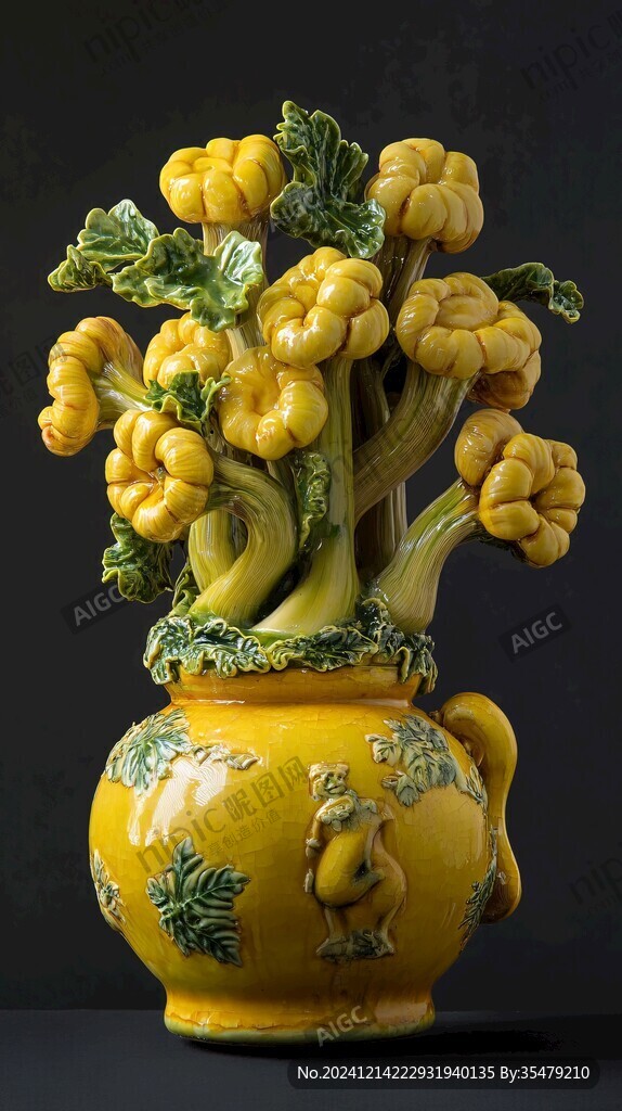 象牙雕花果蔬菜擺件