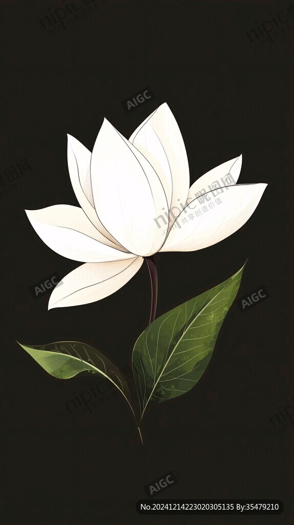 蓮花白插畫
